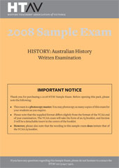 2008 HTAV Australian History Sample Exam - Hardcopy