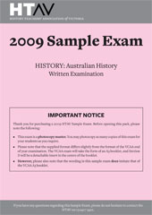 2009 HTAV Australian History Sample Exam - Hardcopy